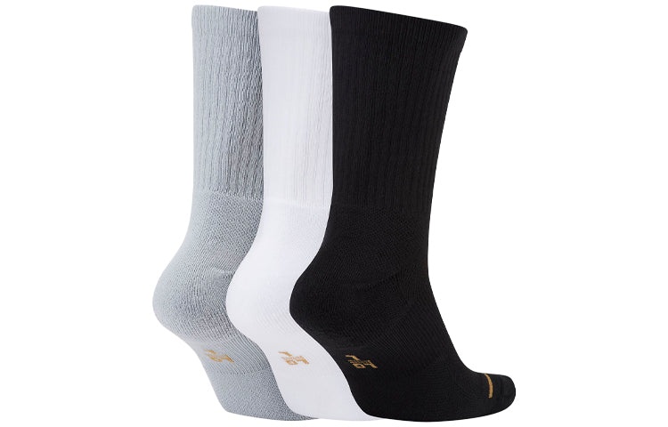 Air Jordan Everyday Max Basketball Socks For Men 3 Pairs 'Gray White Black' SX5545-915 - 2