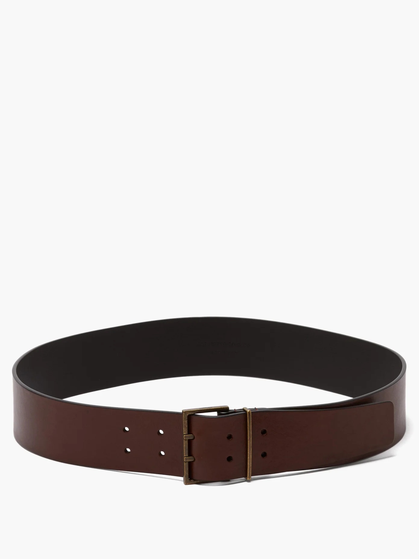 Double-prong leather belt - 5