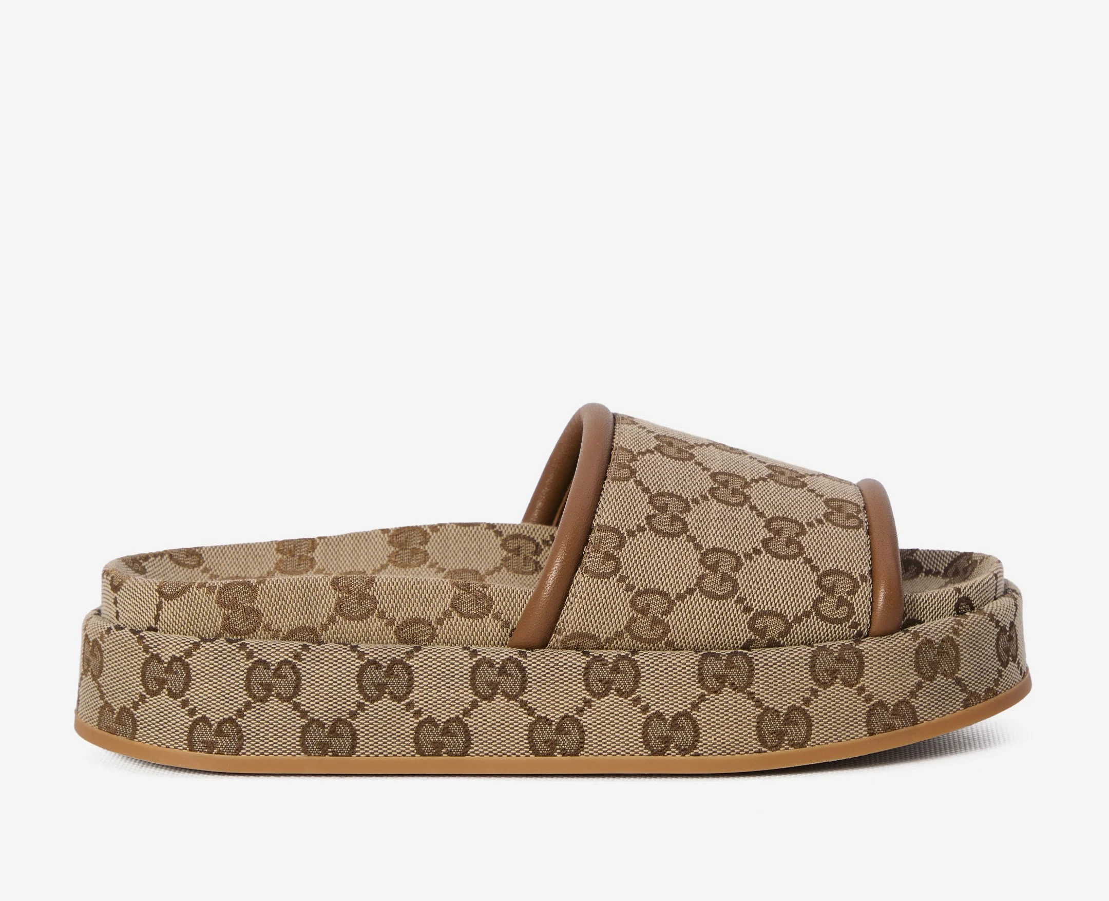 Gucci GG Canvas Platform Sandals - 1