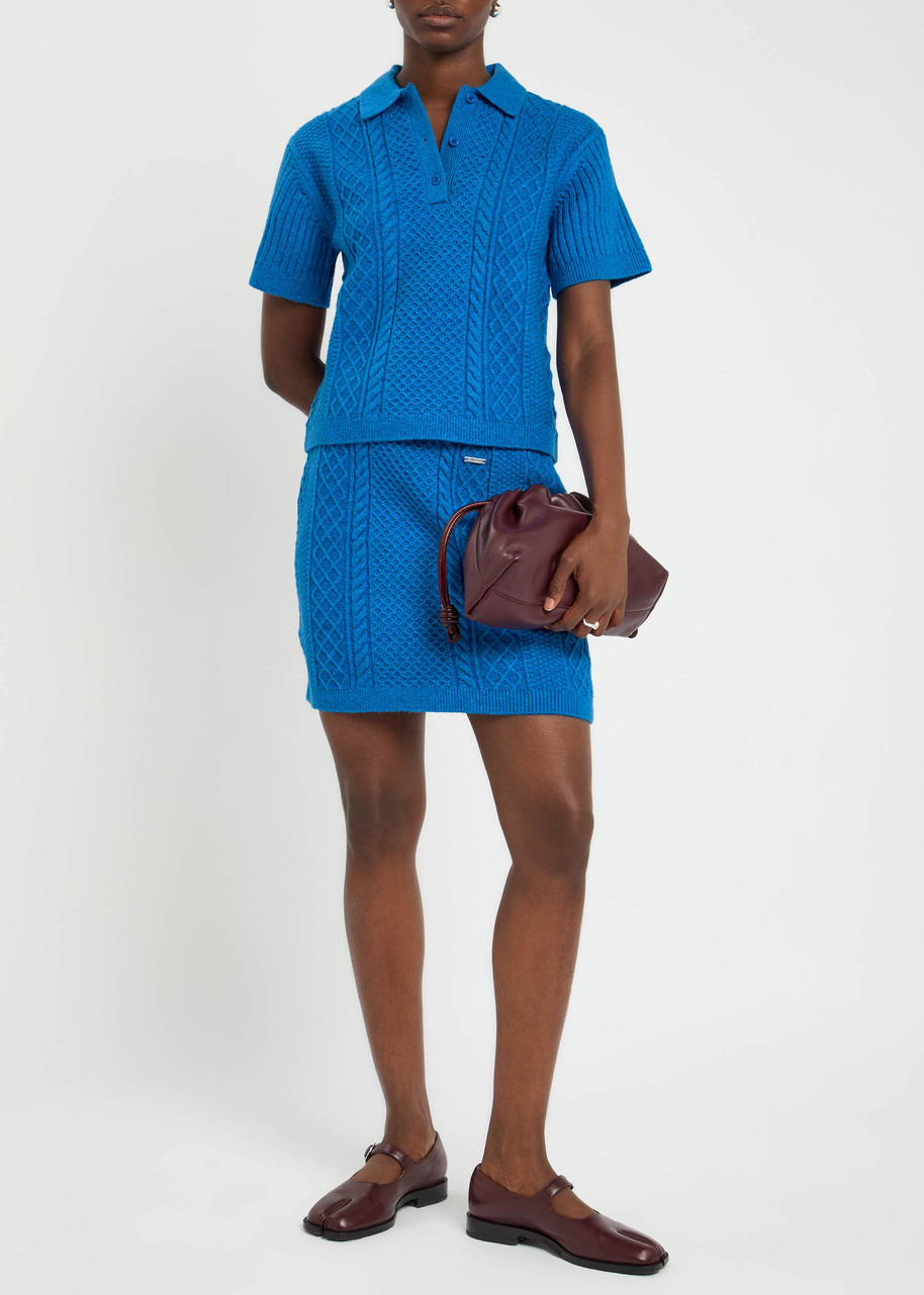 JW Anderson Cable-knit Polo Shirt - 4