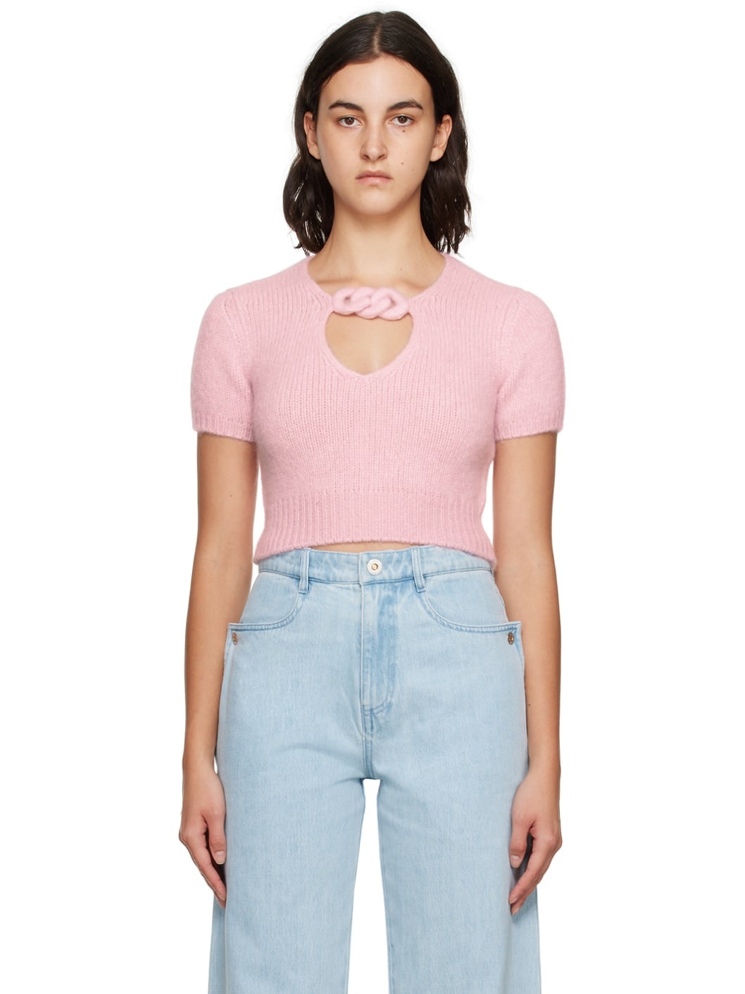 Pink Keyhole T-Shirt - 1