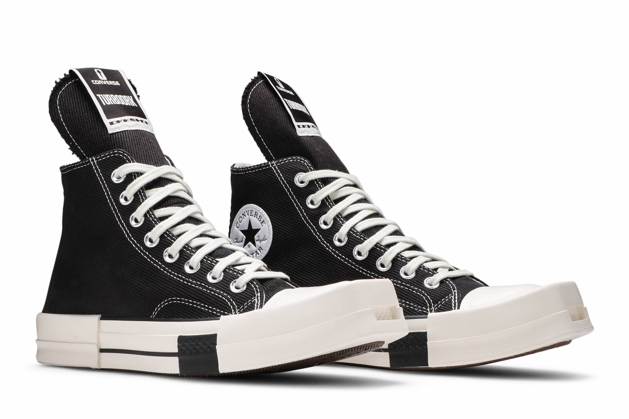 Rick Owens x TURBODRK Chuck 70 High 'Black' - 8