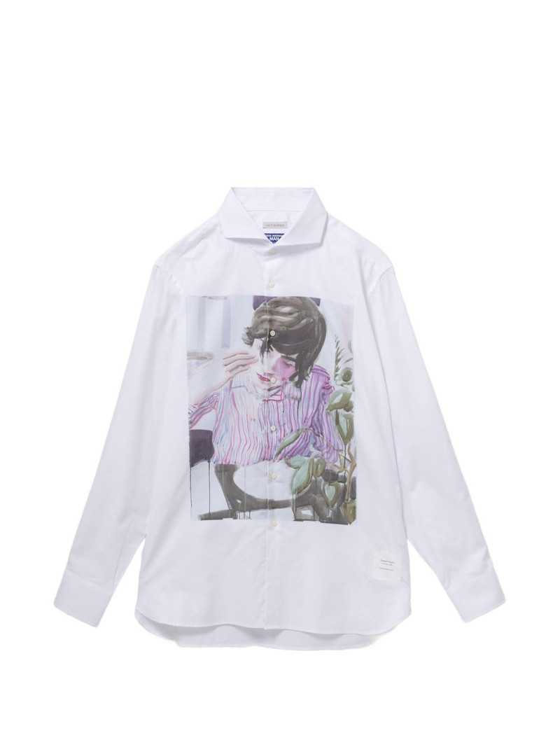 x Guy Rover graphic-print long-sleeve shirt 1