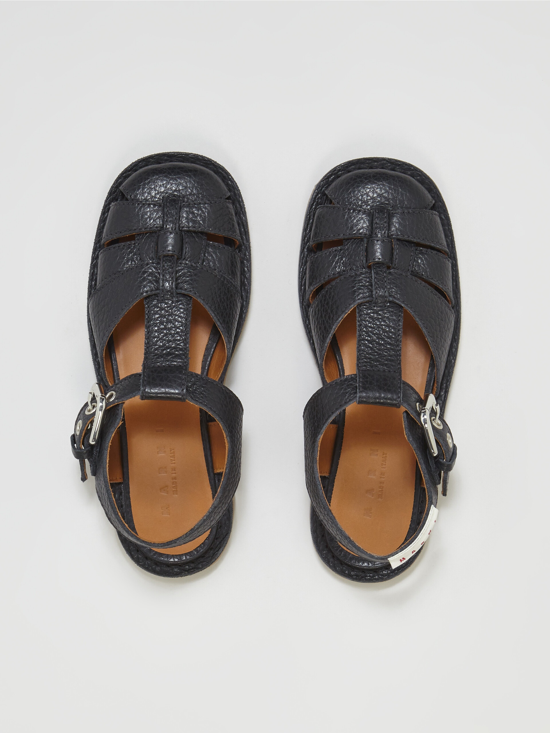 GRAINED CALF FISHERMAN'S SANDAL - 4