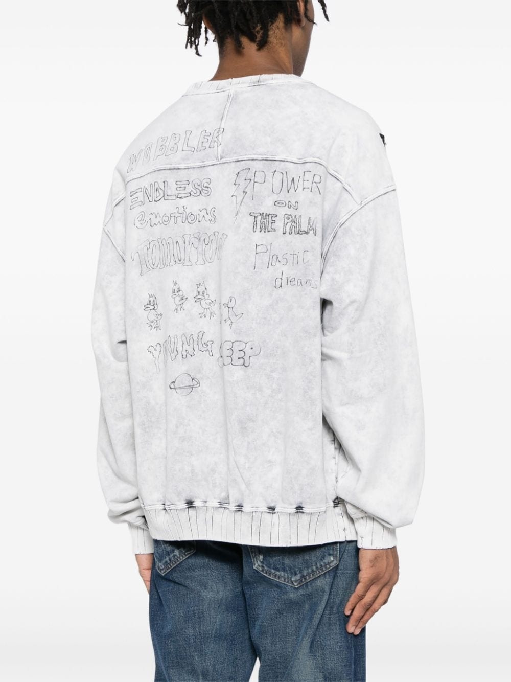 bleached sweatshirt - 4