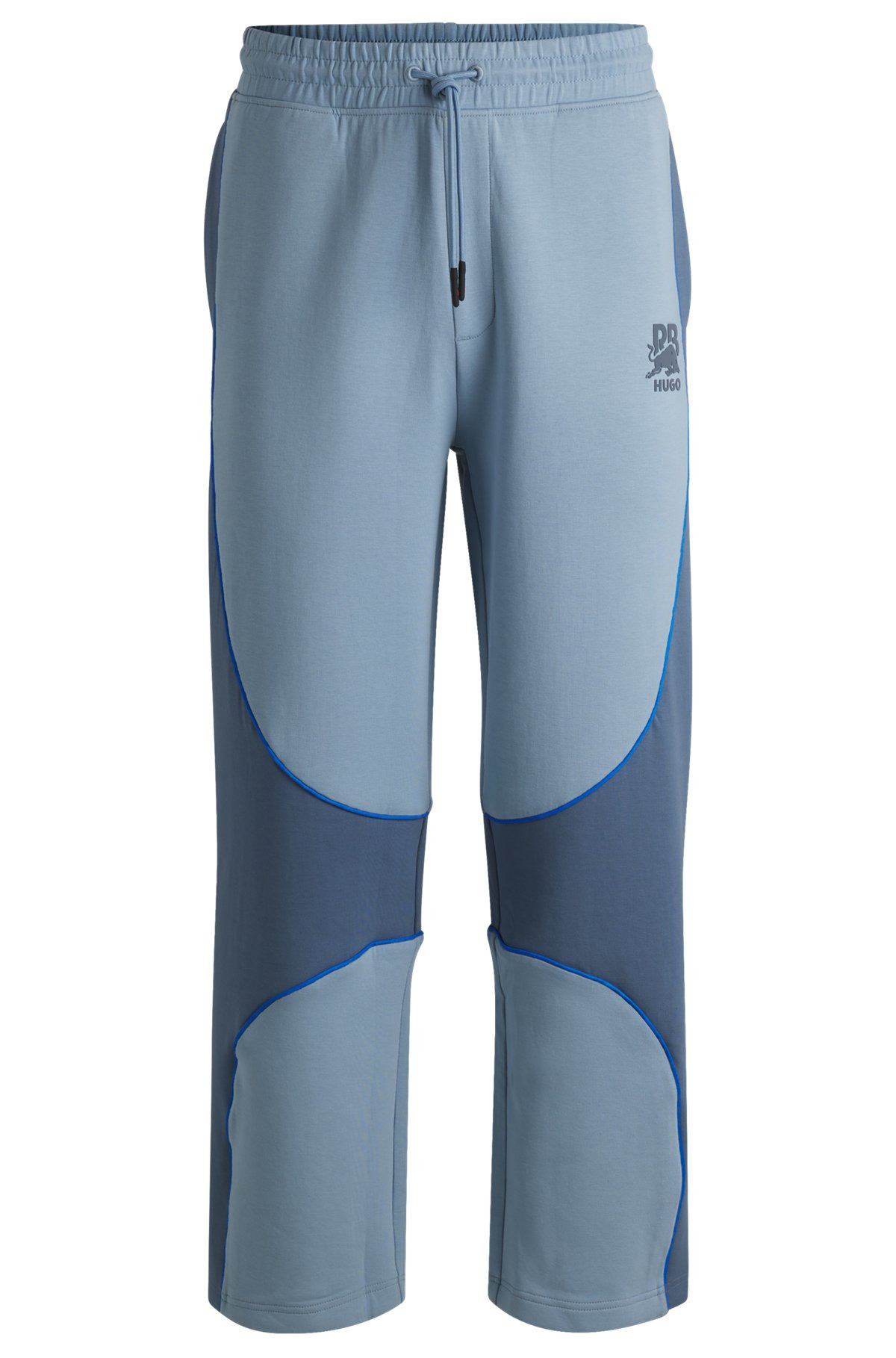 HUGO X RB TRACKSUIT BOTTOMS WITH PIPING DETAILS - 1