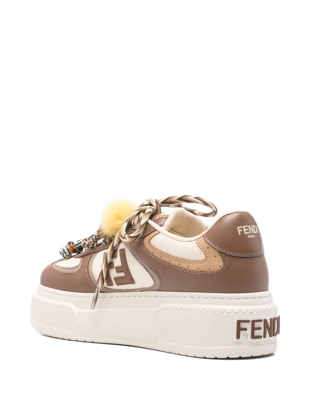 Fendi Match charm embellished sneakers - 2