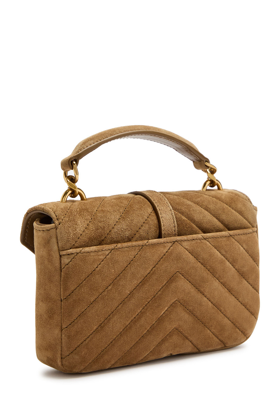 Saint Laurent College Mini Suede Cross-body bag - 2