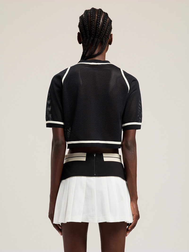 Logo Mesh Cropped Top 5
