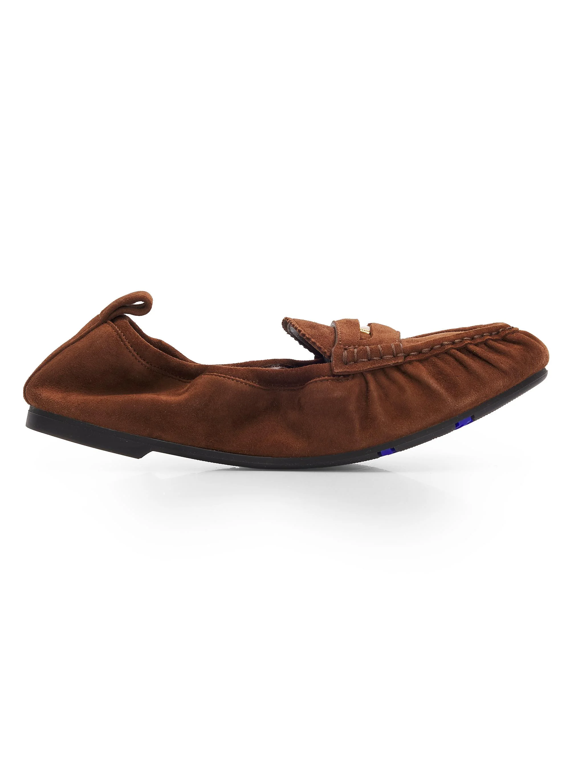 Women's Fawn Suede Loafer Flats - Hazel Brown - 1