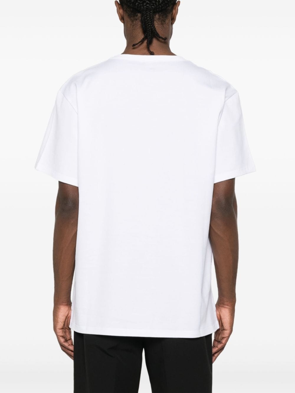 embroidered-logo cotton T-shirt - 4