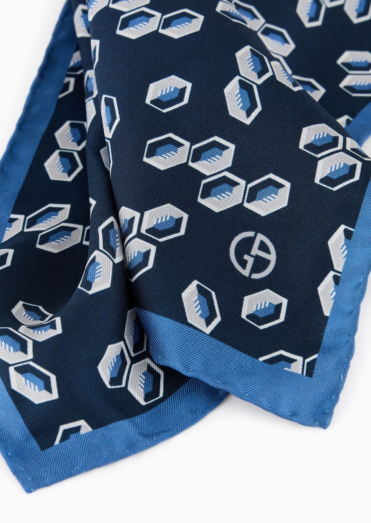 ASV printed silk pocket square - 2