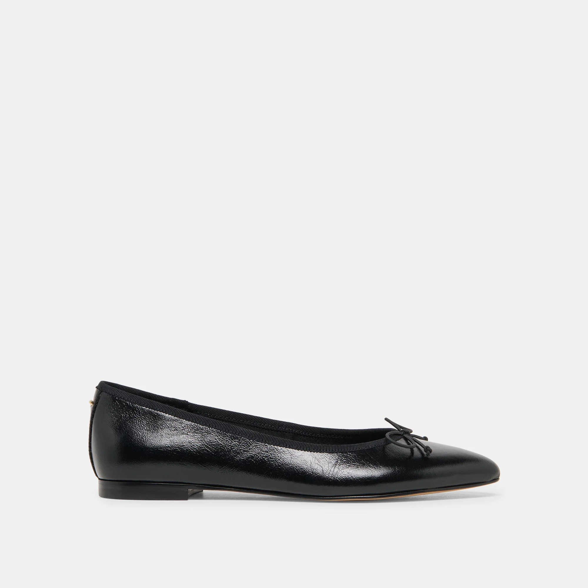 CELIO BALLET FLATS BLACK LEATHER - 1