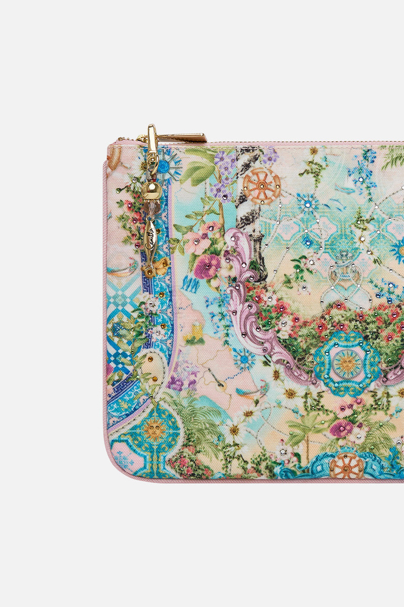 CAMILLA SMALL CANVAS CLUTCH outlook