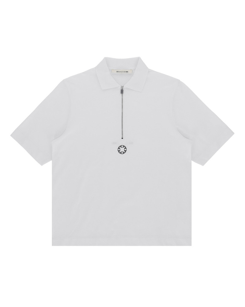 ZIP COLLAR PIQUE POLO SHIRT 1