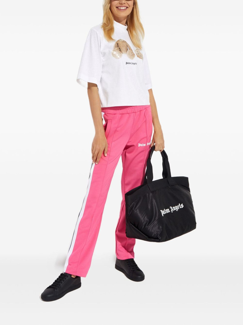 Palm Angels bear-print crop top outlook