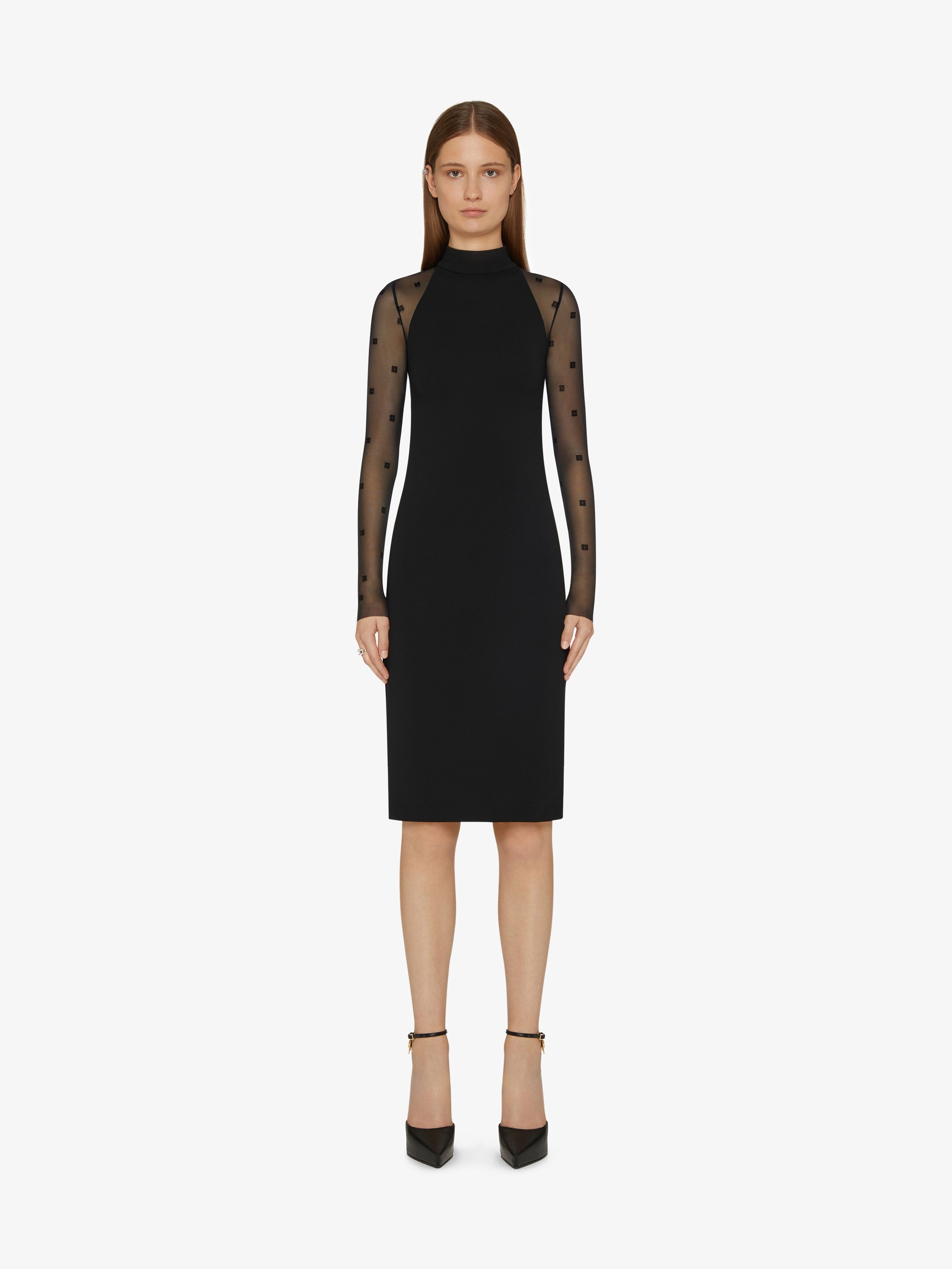 DRESS IN BI-MATERIAL 4G PATTERN - 2