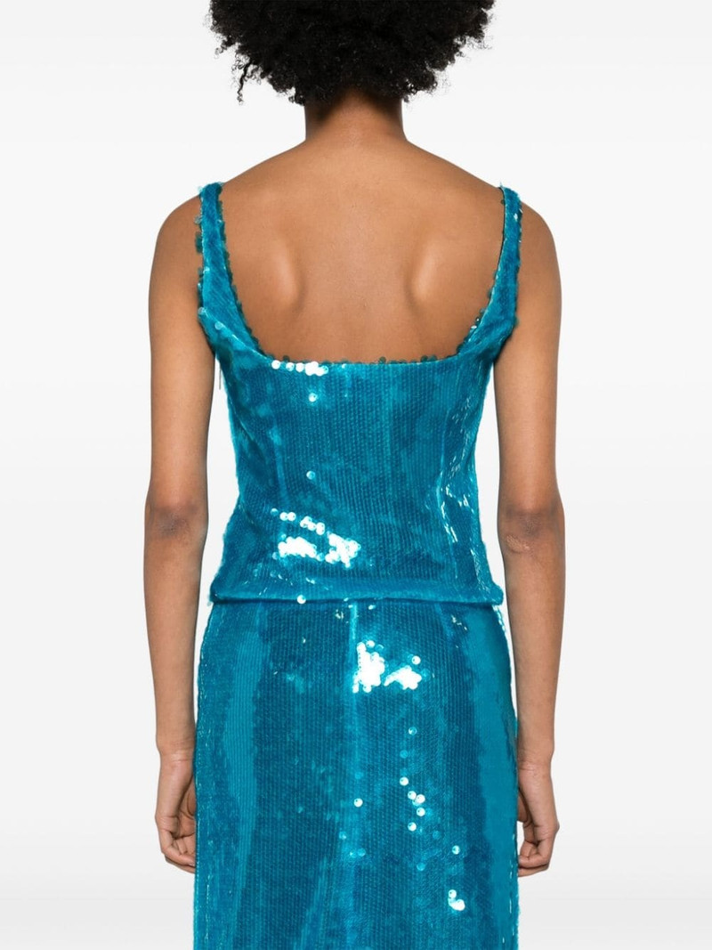 Hornet sequinned tank top 4
