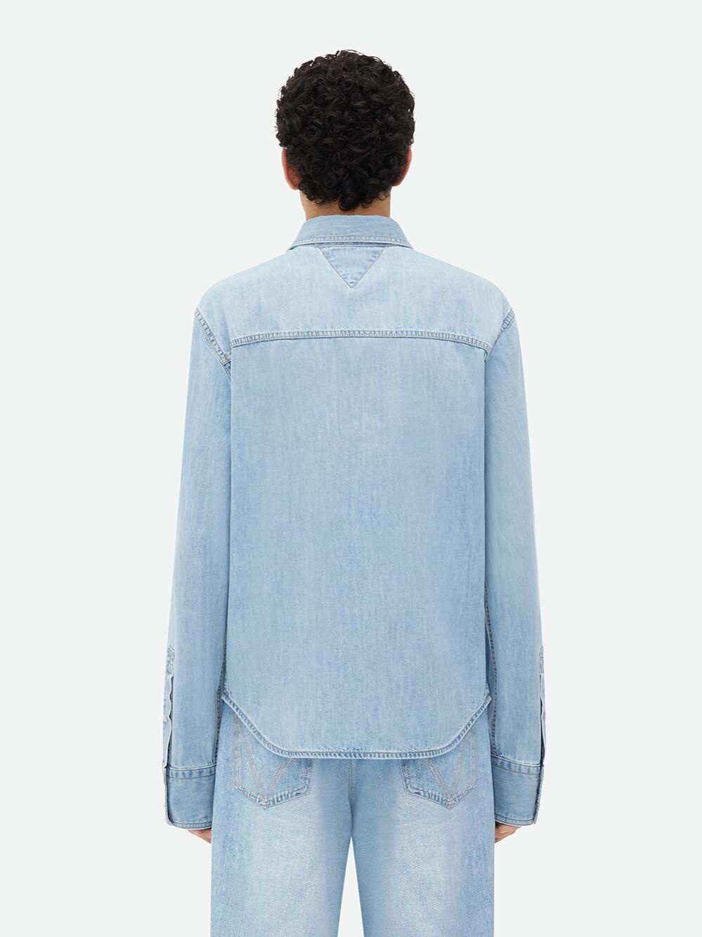 Light bleached denim shirt - 3