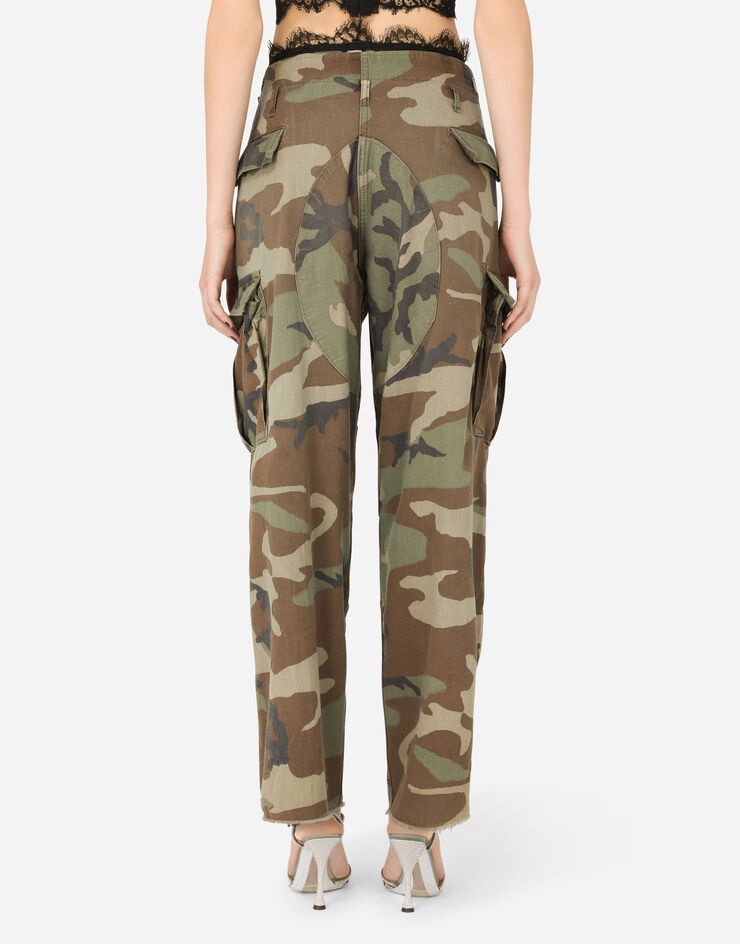 Camouflage-print cargo pants - 3