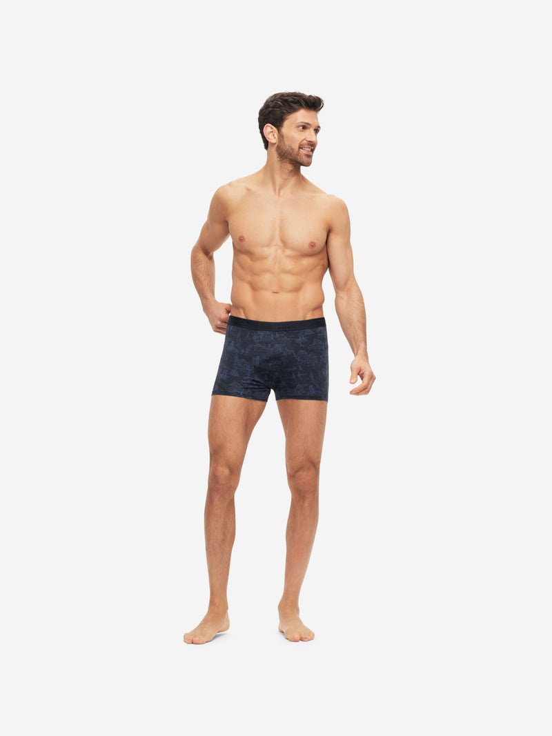 Men's Boxer Briefs Tolie 7 Pima Cotton Stretch Navy - 3