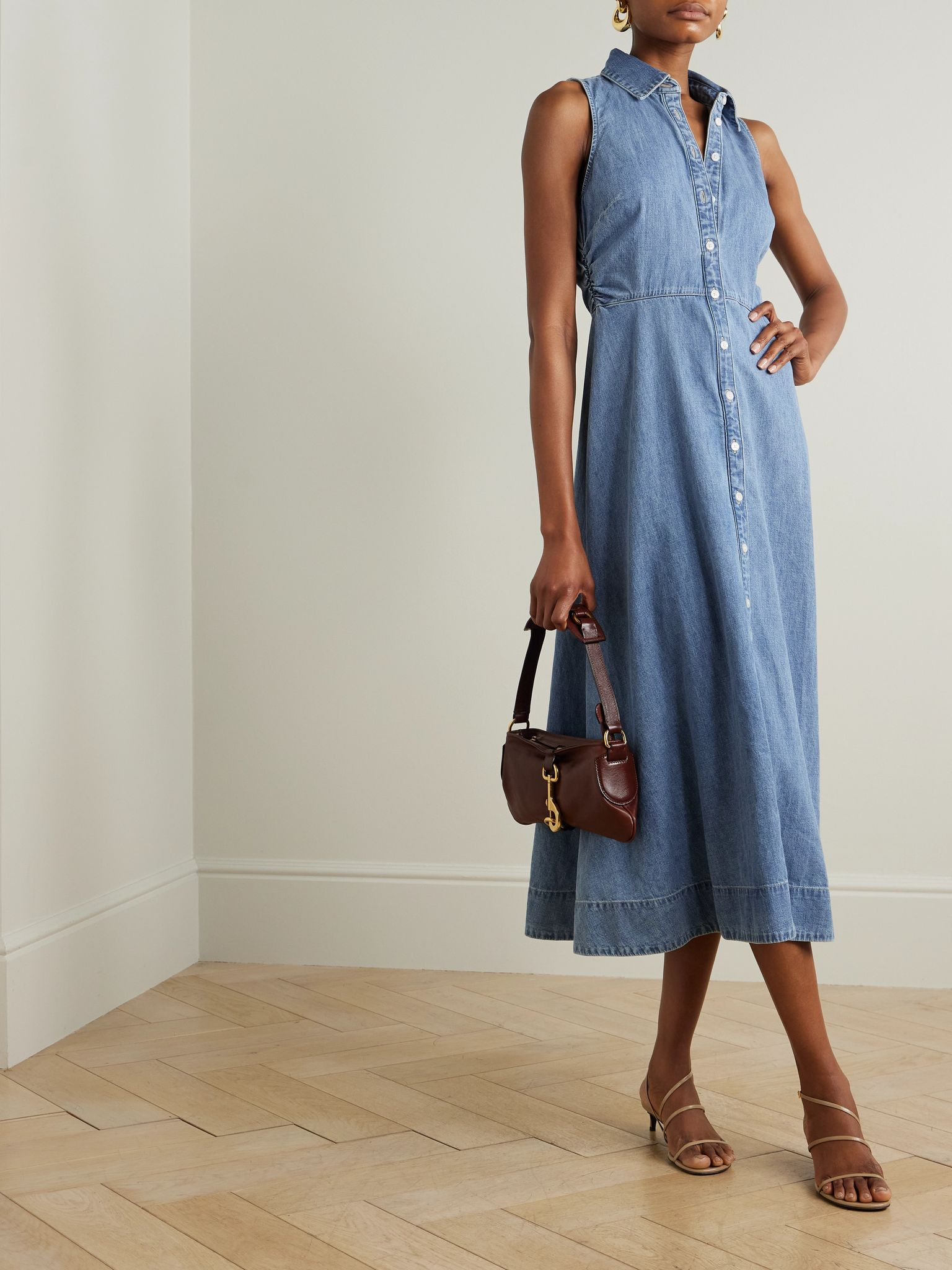 Fuller denim midi shirt dress Blue - 2