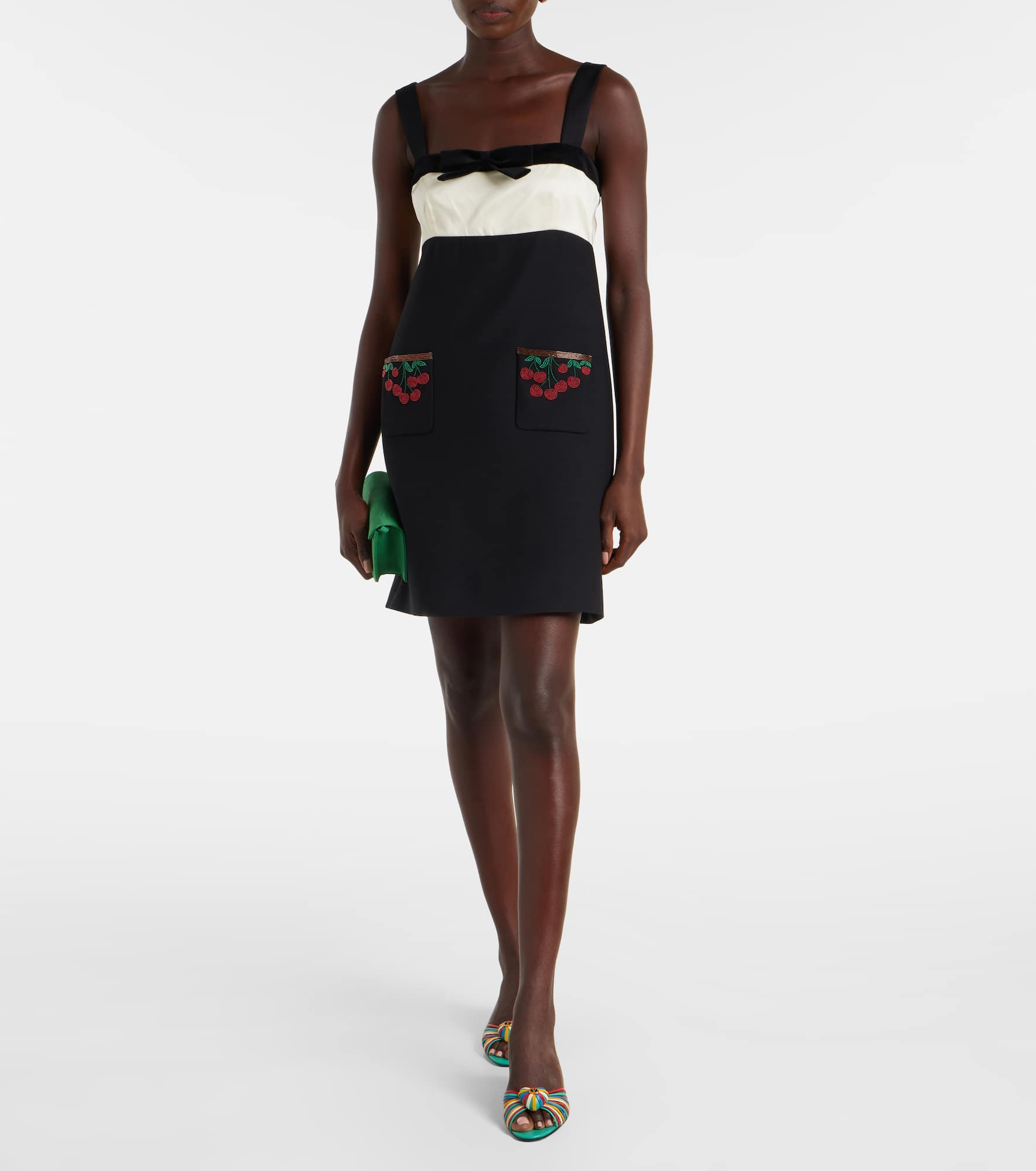 Crepe Couture embroidered minidress - 2