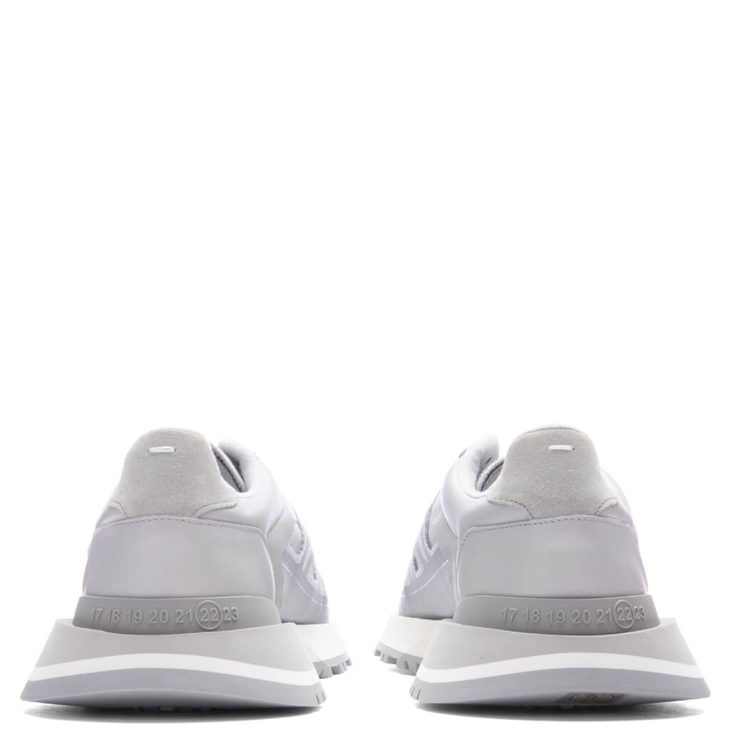 50/50 RUNNER SNEAKERS - SILVER - 4