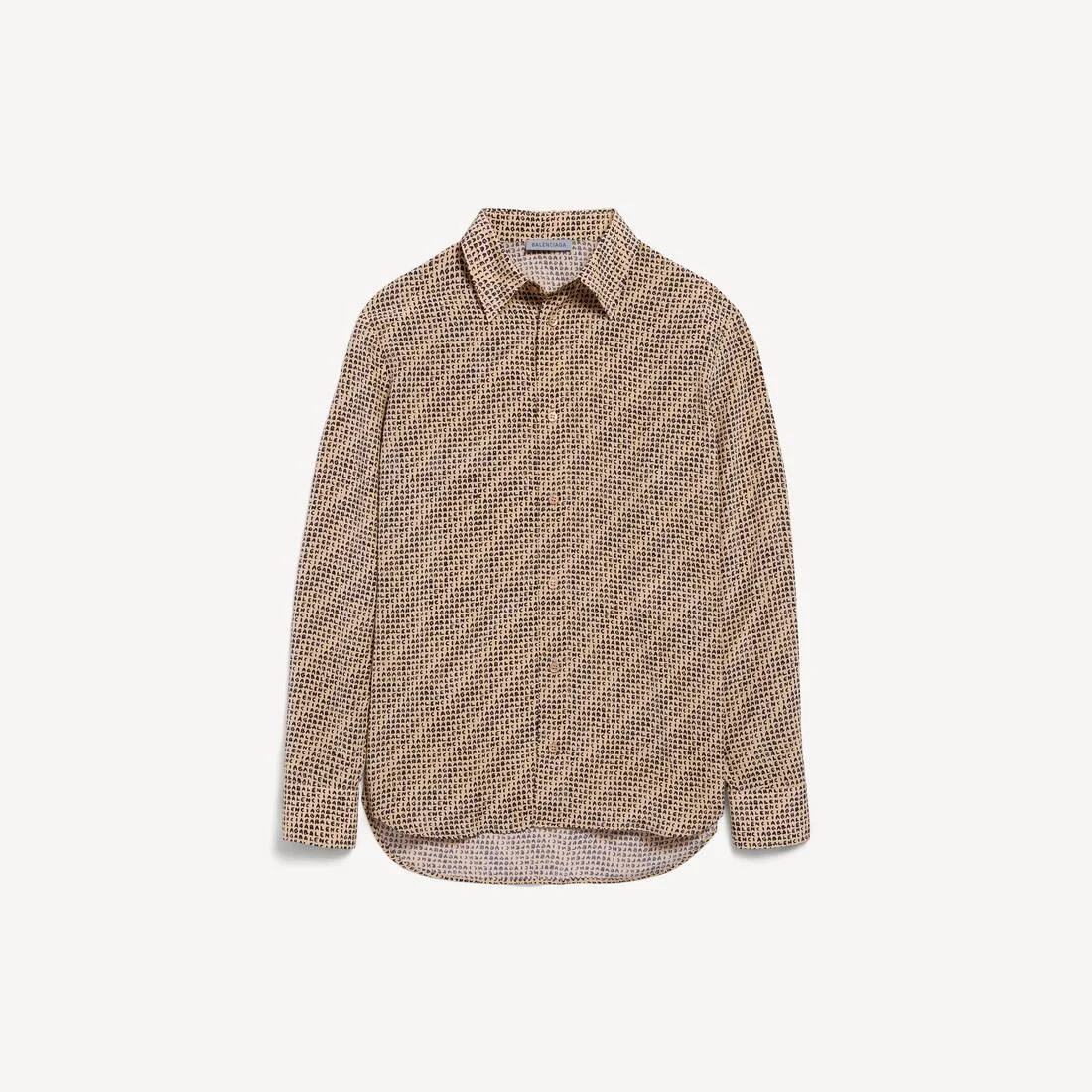 Women's Monogram Shirt in Beige/black - 1