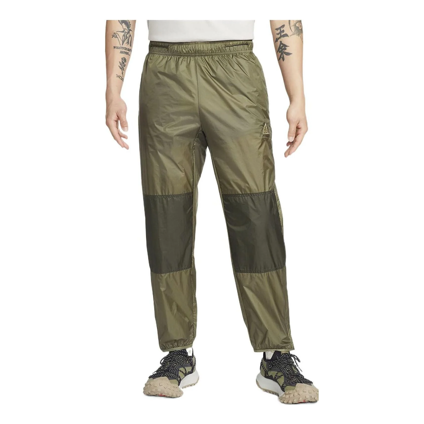 Men's Nike ACG Cinder Cone Brand logo Printing Drawstring Sports Pants/Trousers/Joggers Black DB1135 - 1