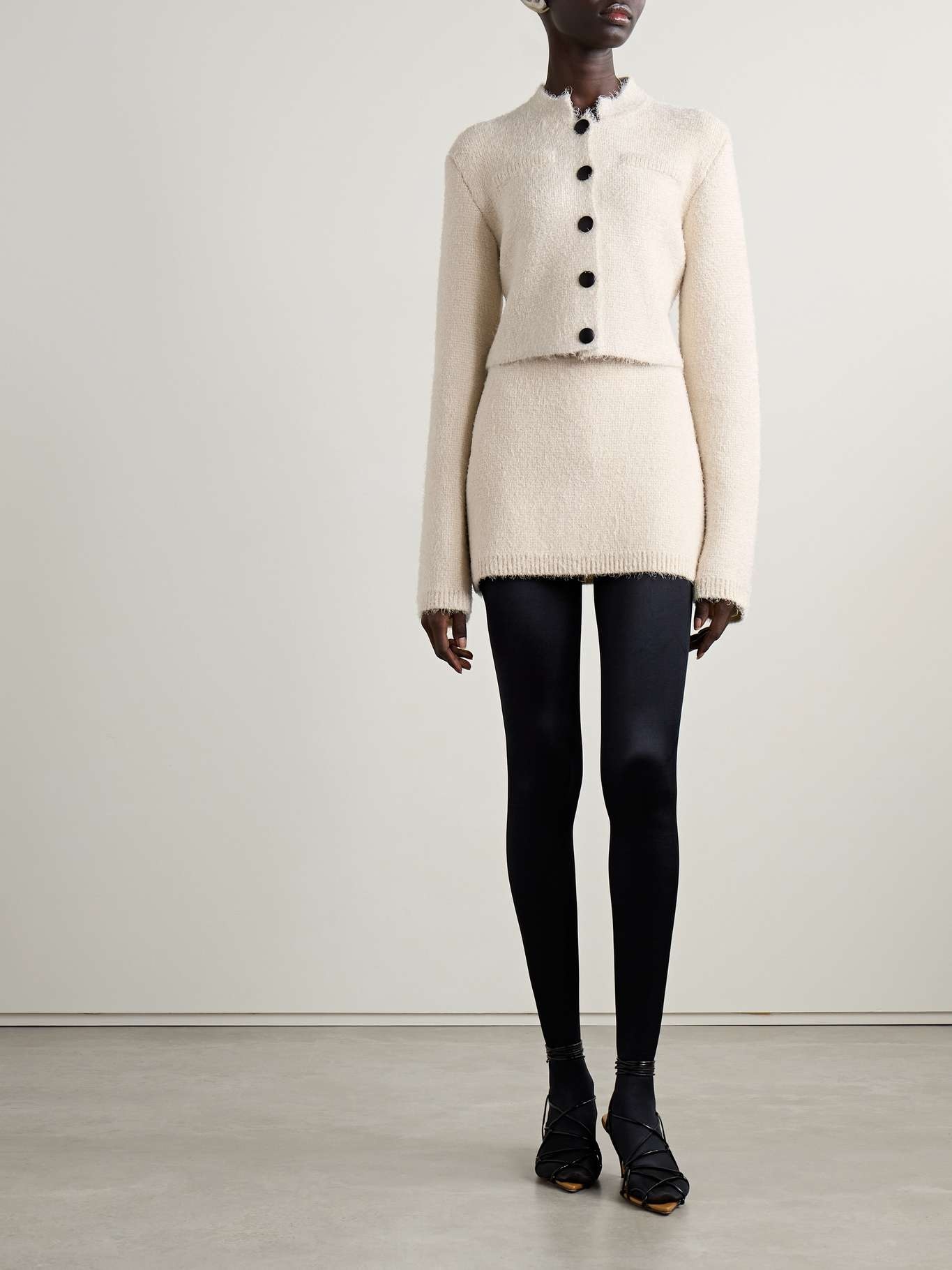 Ello brushed silk and cashmere-blend cardigan - 2