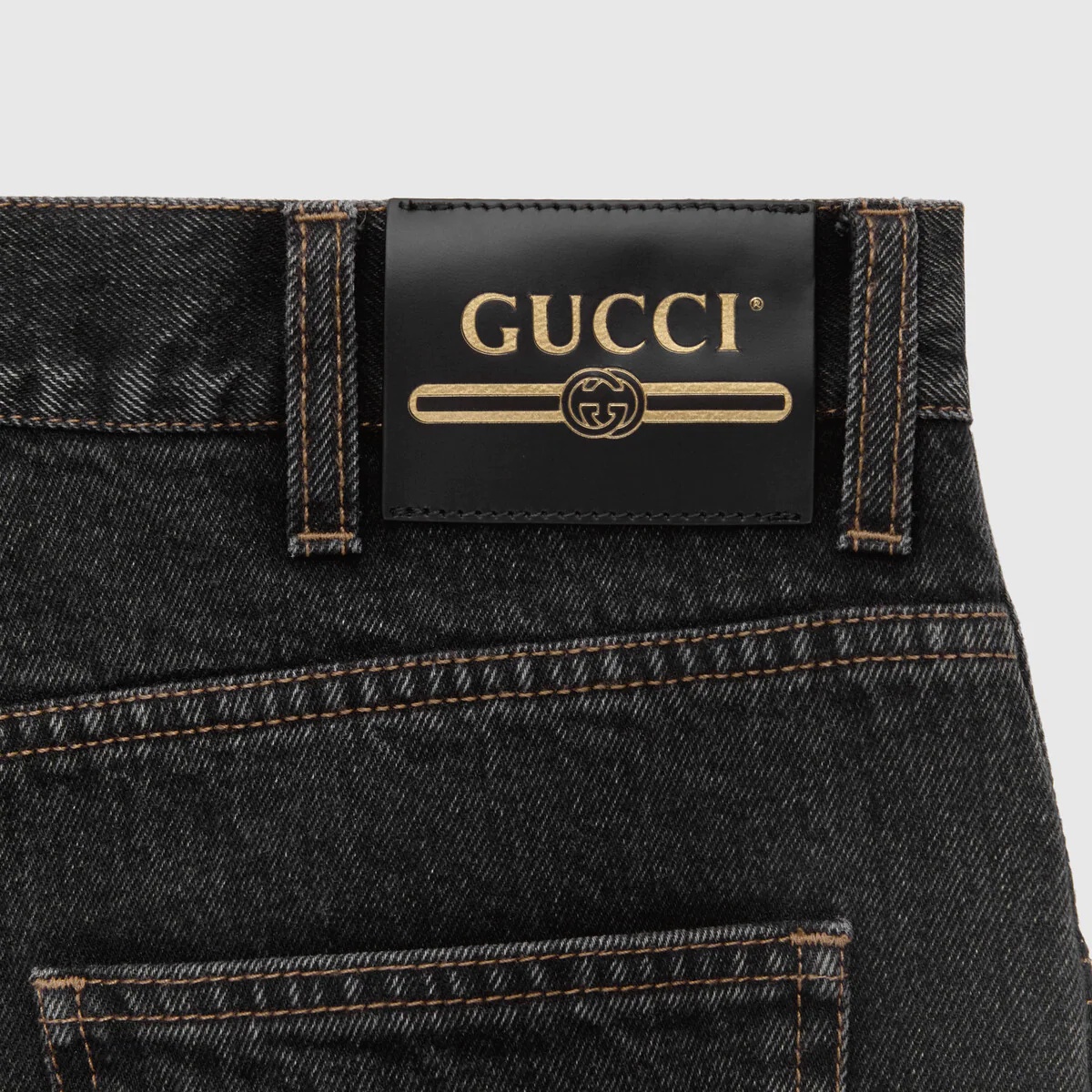 Tapered eco stonewashed denim pant - 6