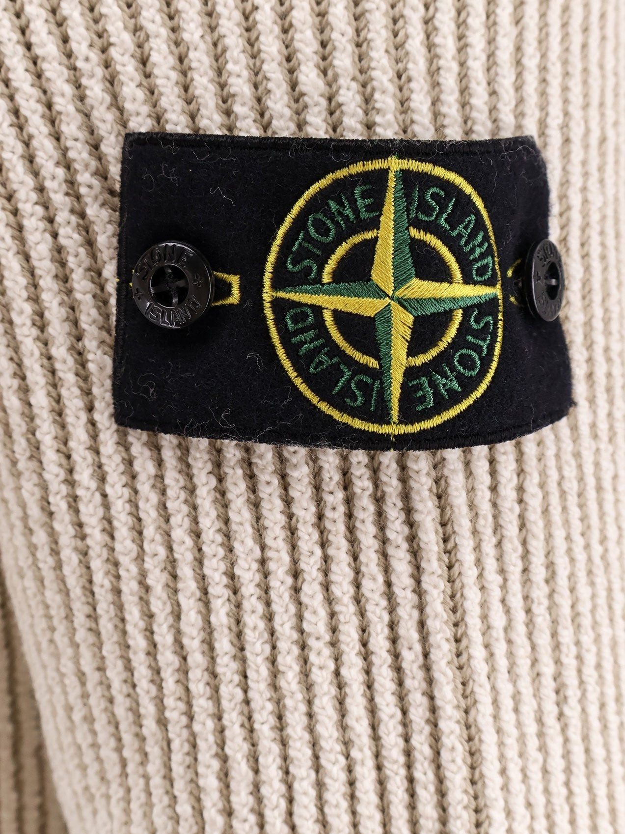 Stone Island Men Certified Virgin Wool And Cotton Sweater - 3