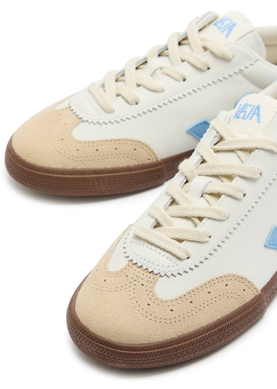 Veja Volley Panelled Grained Leather Sneakers - 3