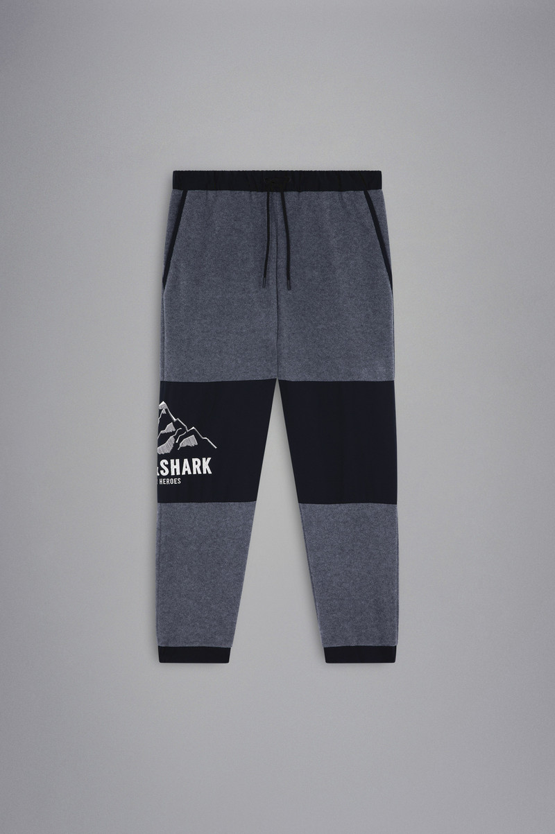 FLEECE TRACKPANTS WITH WINTER HEROES EMBROIDERY 1