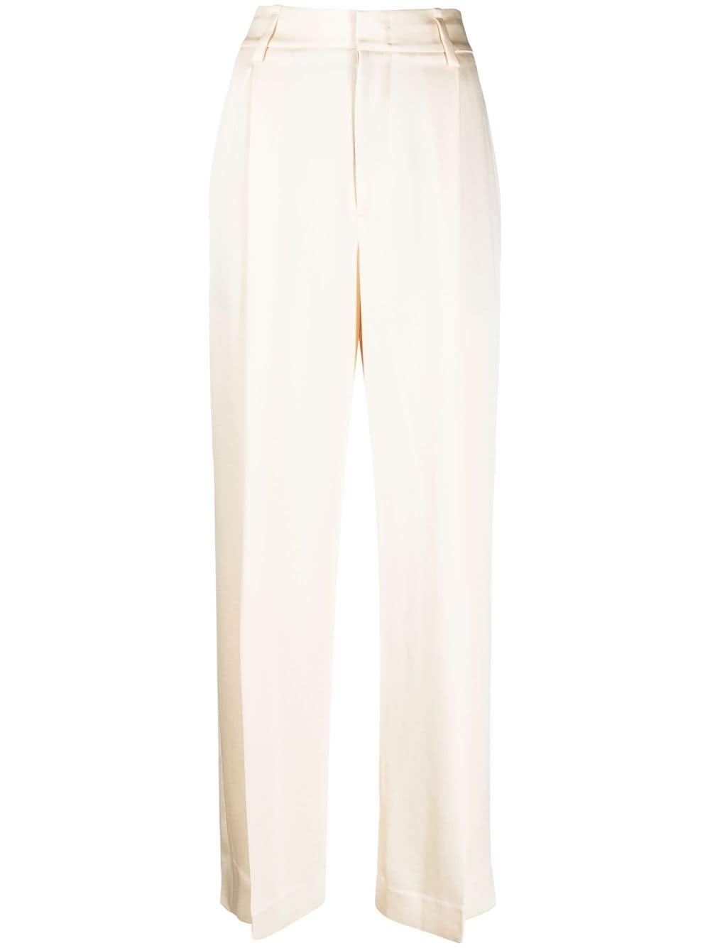 high-waisted tailored trousers - 1