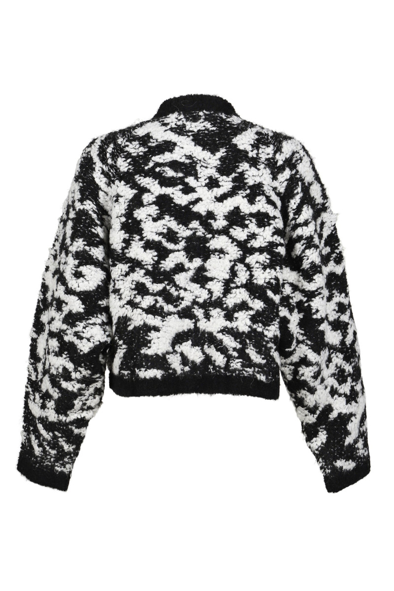 RRR123 GIANT LEOPARD PULL OVER / BLK / WHT outlook