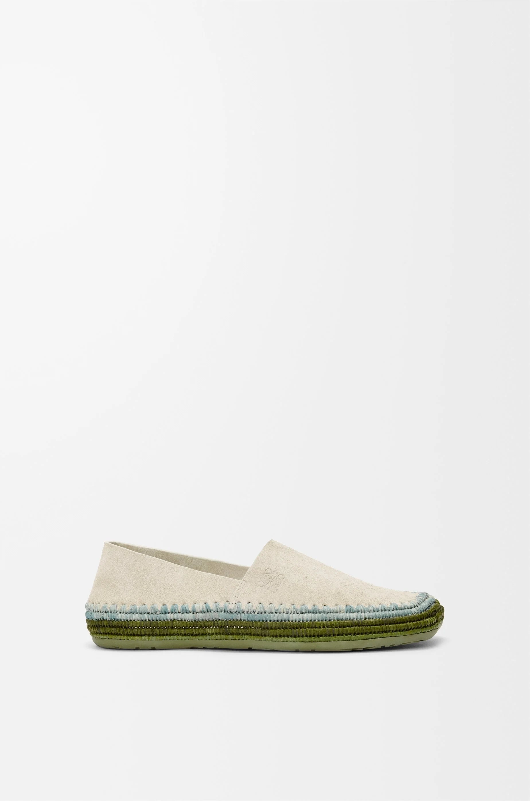 Rio slipper in suede and raffia - 1