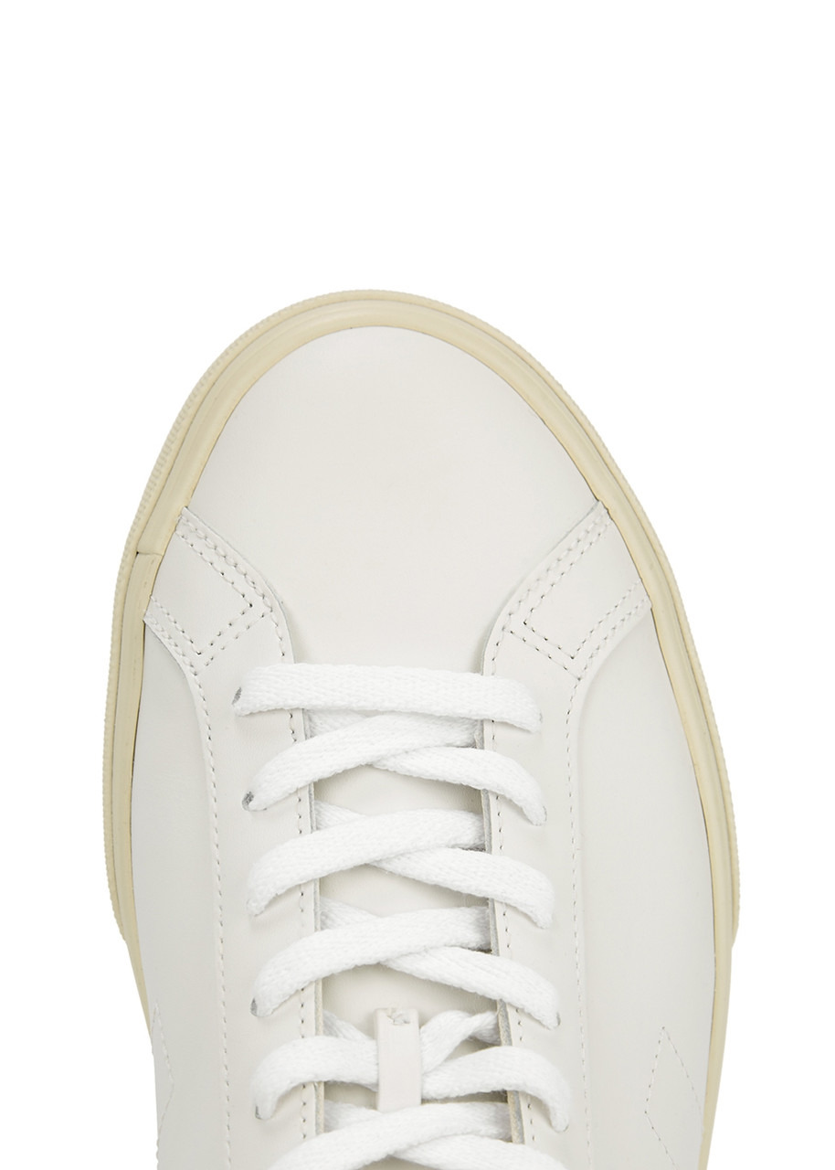 Esplar white leather sneakers - 4