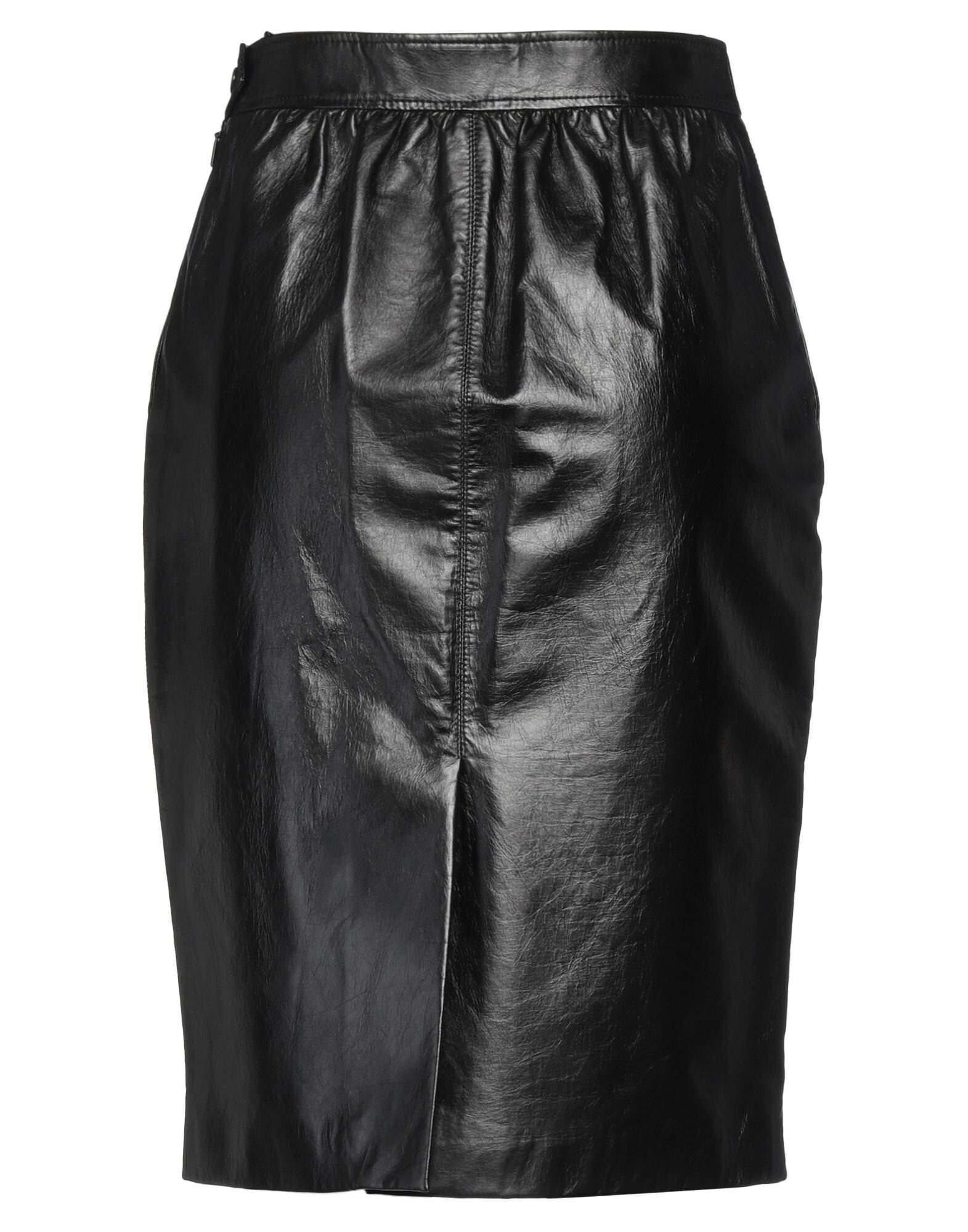 ワンピース SAINT LAURENT Women Mid Skirts 760820Y76HZ 1000 Black SAINT LAURENT Black Women's Midi Skirt | yoox | REVERSIBLE