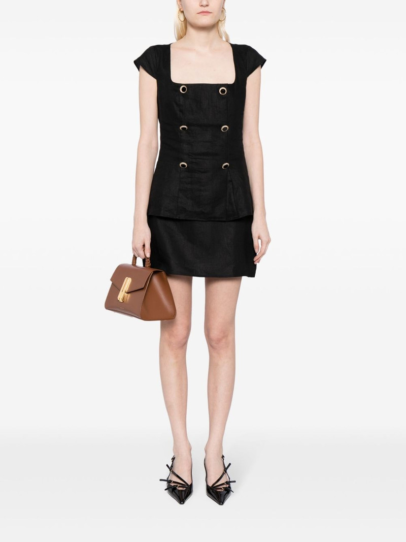 Reformation Veranda linen miniskirt outlook