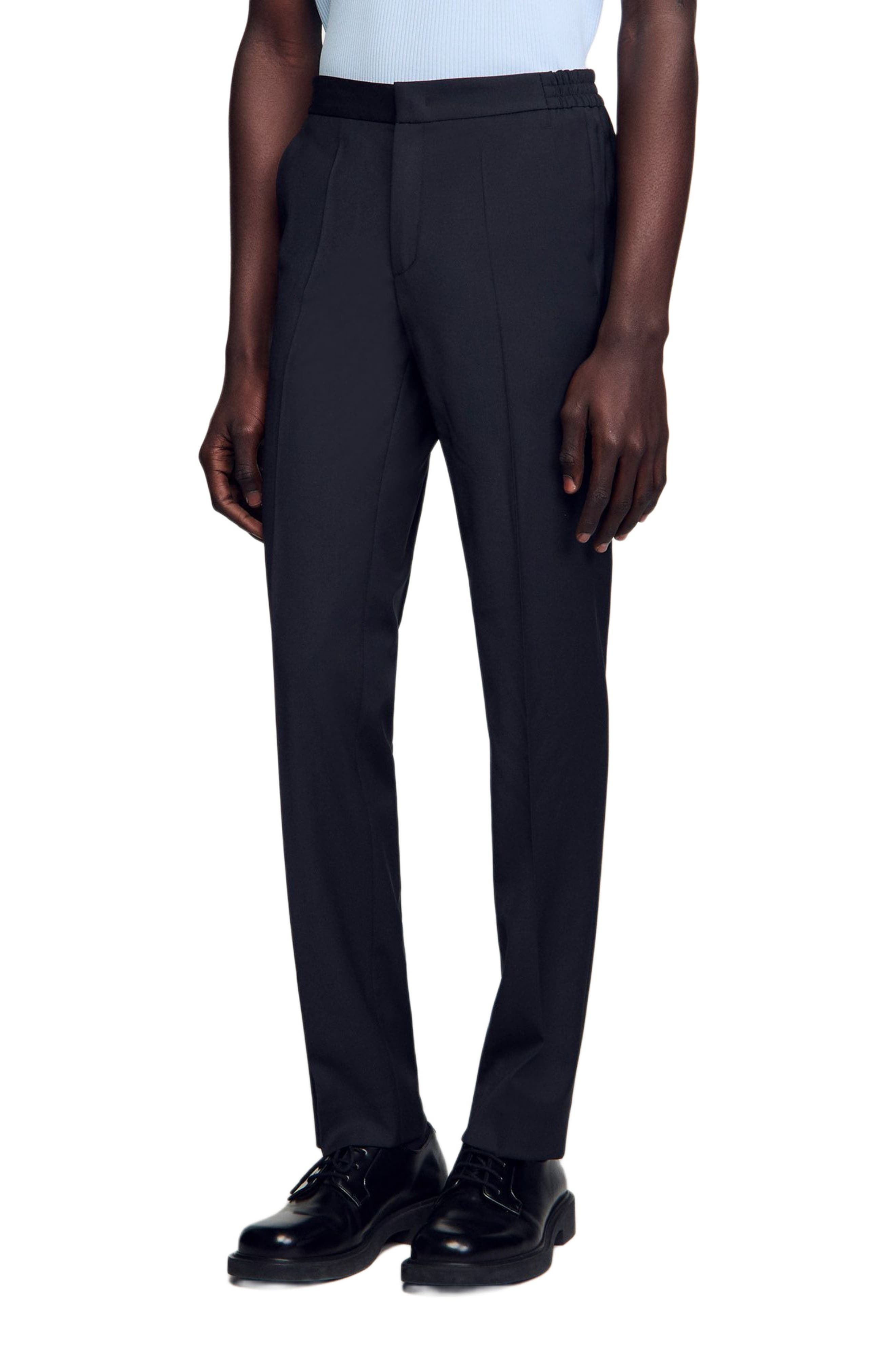 SANDRO Elasticated trousers in Fonte at Nordstrom - 1