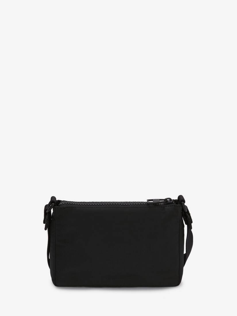 Mcqueen Graffiti Phone Bag in Black/off White - 3