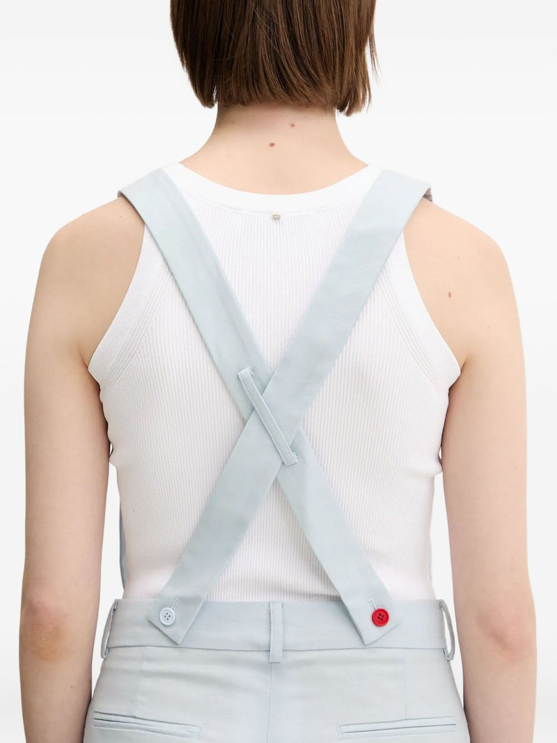 embroidered suspender trousers 5