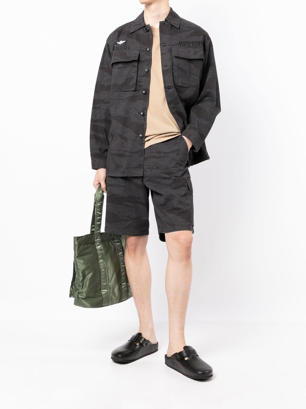 camouflage-print cargo shorts - 2