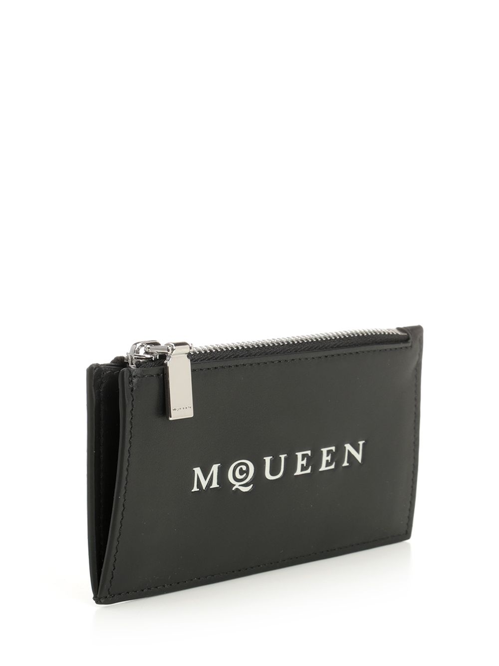 Mcqueen Zip Card Case Wallets Black - 2