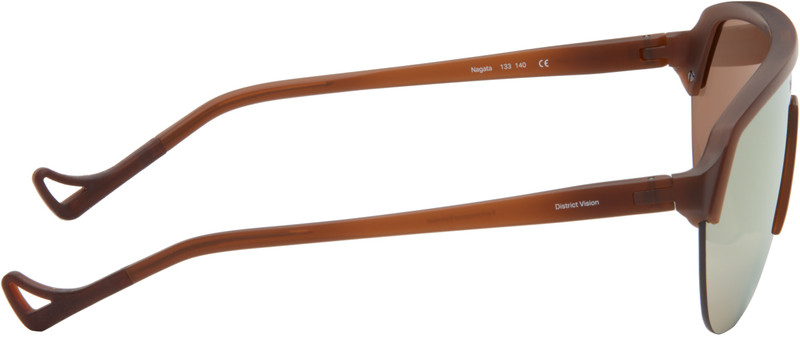 District Vision Brown Nagata Speed Blade Sunglasses outlook