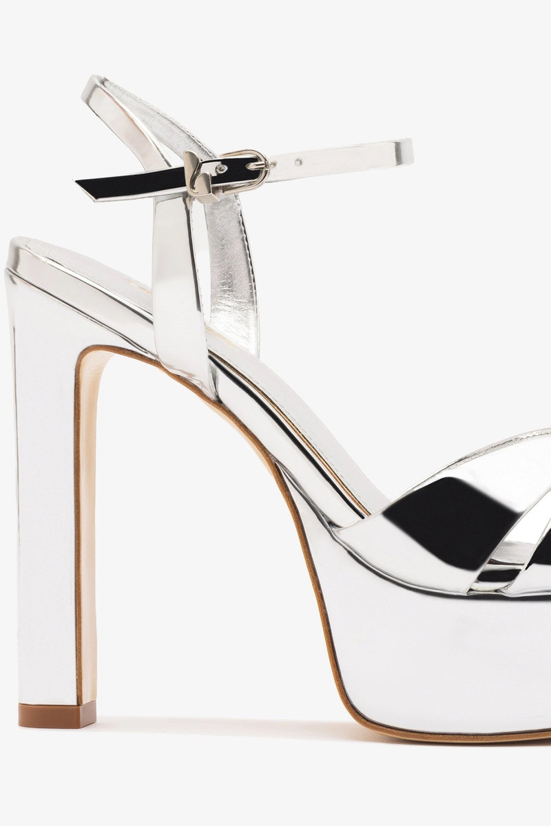 Bianca High Platform Sandal In Silver Specchio 4