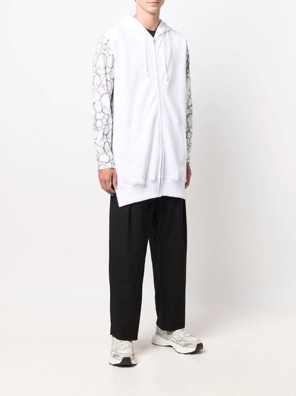 x KAWS graphic-print zip-up hoodie - 5