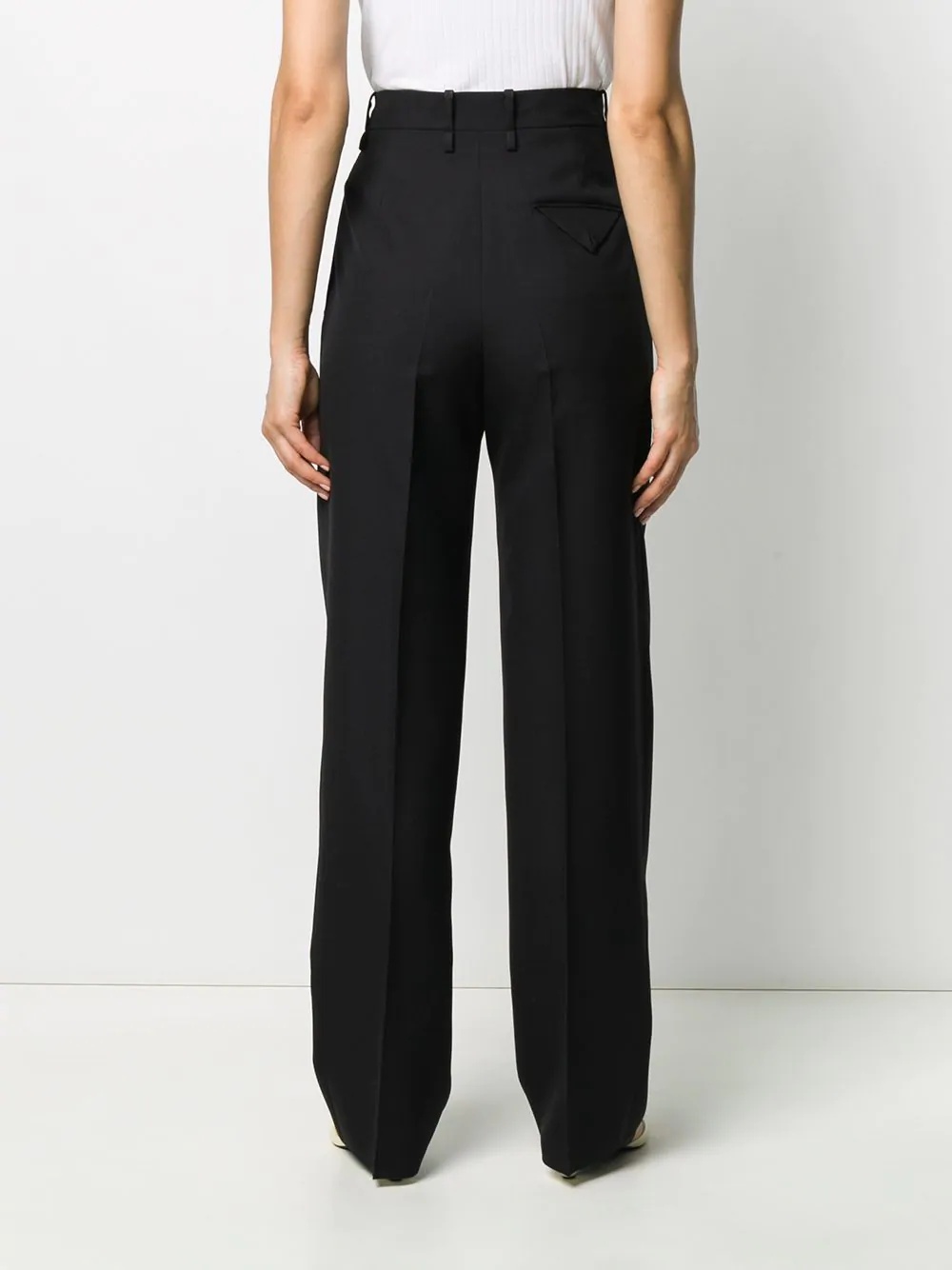 high-waisted tailored trousers - 4